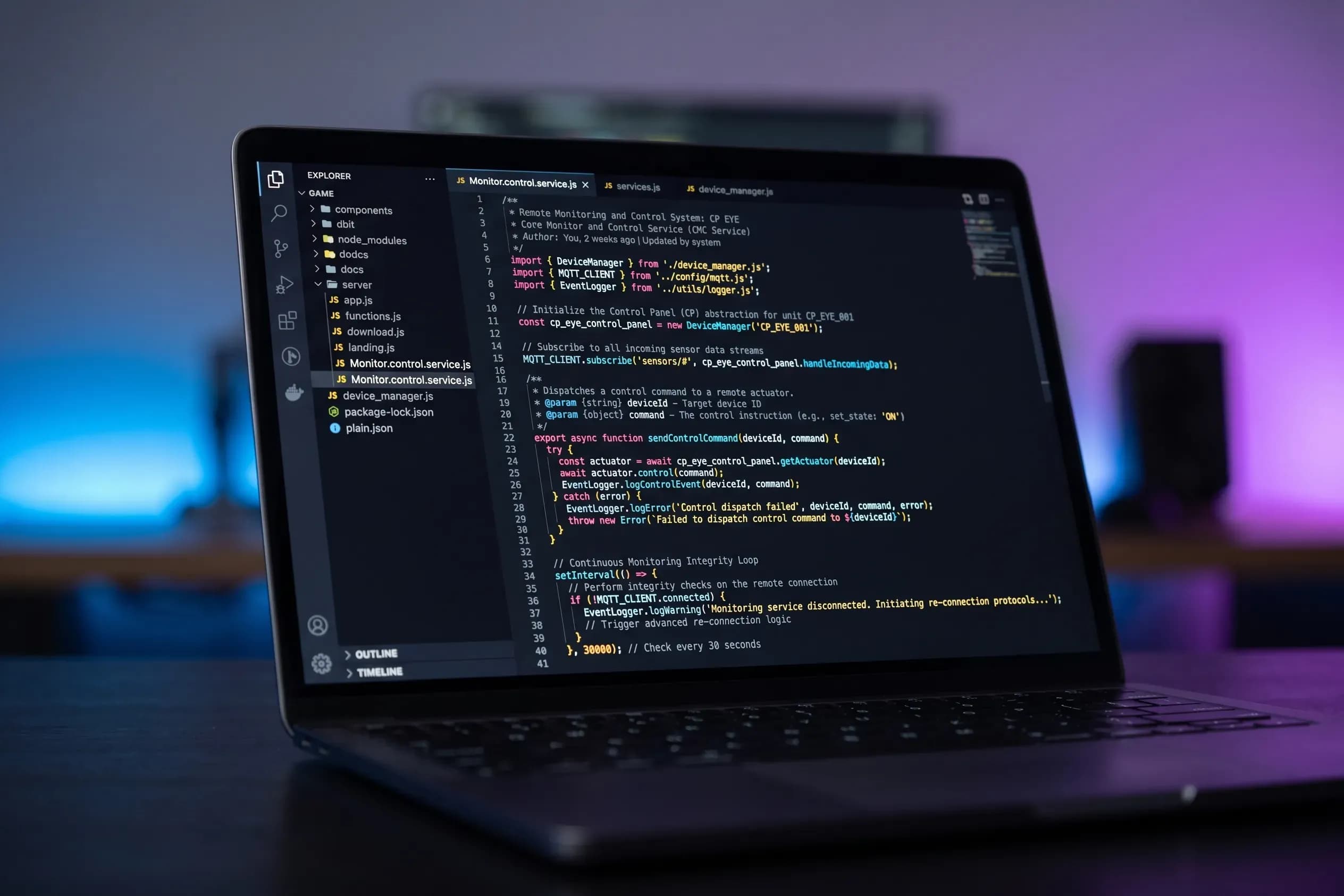 Software Development Screen